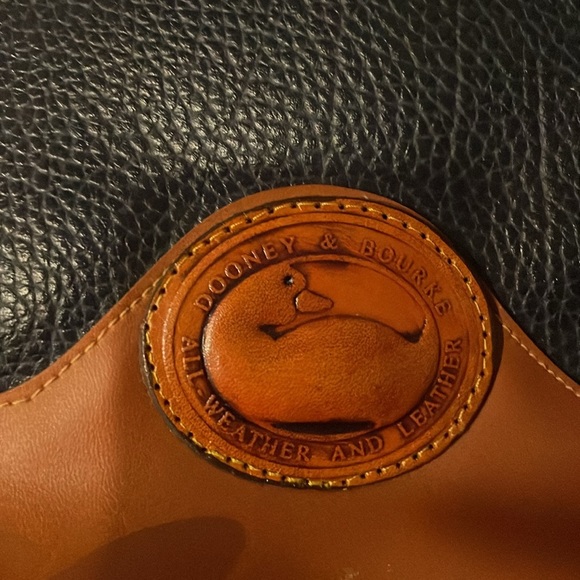 Dooney & Bourke and navy and brown tote - - Picture 2 of 5